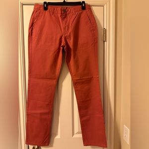 Brand new Bonobo slim tailored chinos size 34x34 in a salmon look color